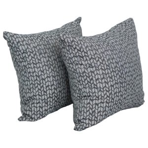 17-inch Jacquard Throw Pillows with Inserts (Set of 2) 9910-S2-ID-082