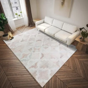 Laredo Ivory Animal Patchwork 10' x 14' Area Rug Ivory ALR38